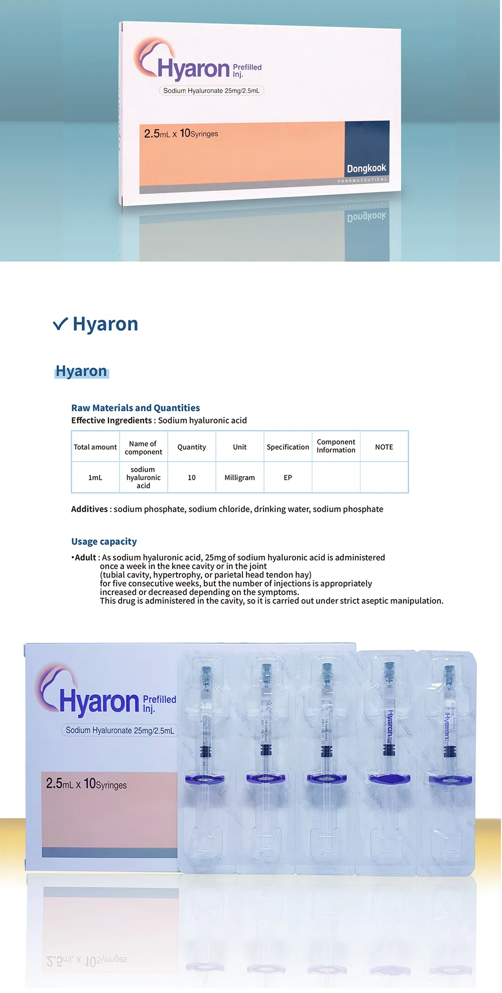 Factory Direct Sale of Anti-Wrinkle Essence Medical High-Quality Sodium Ha, Highly Effective and Safe