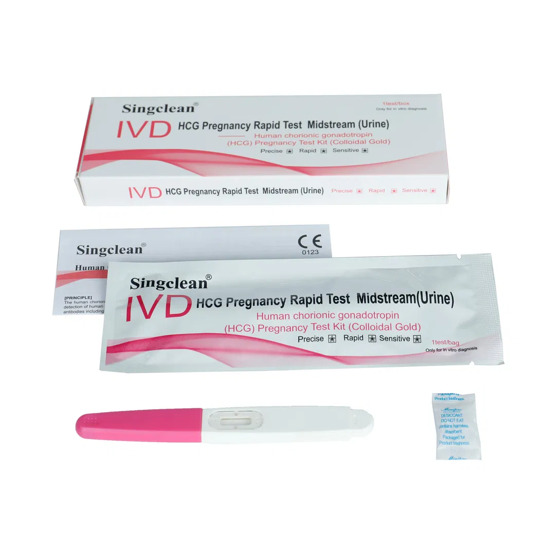Factory Price Wholesale One Step HCG Midstream Pregnancy Test Midstream/Pen
