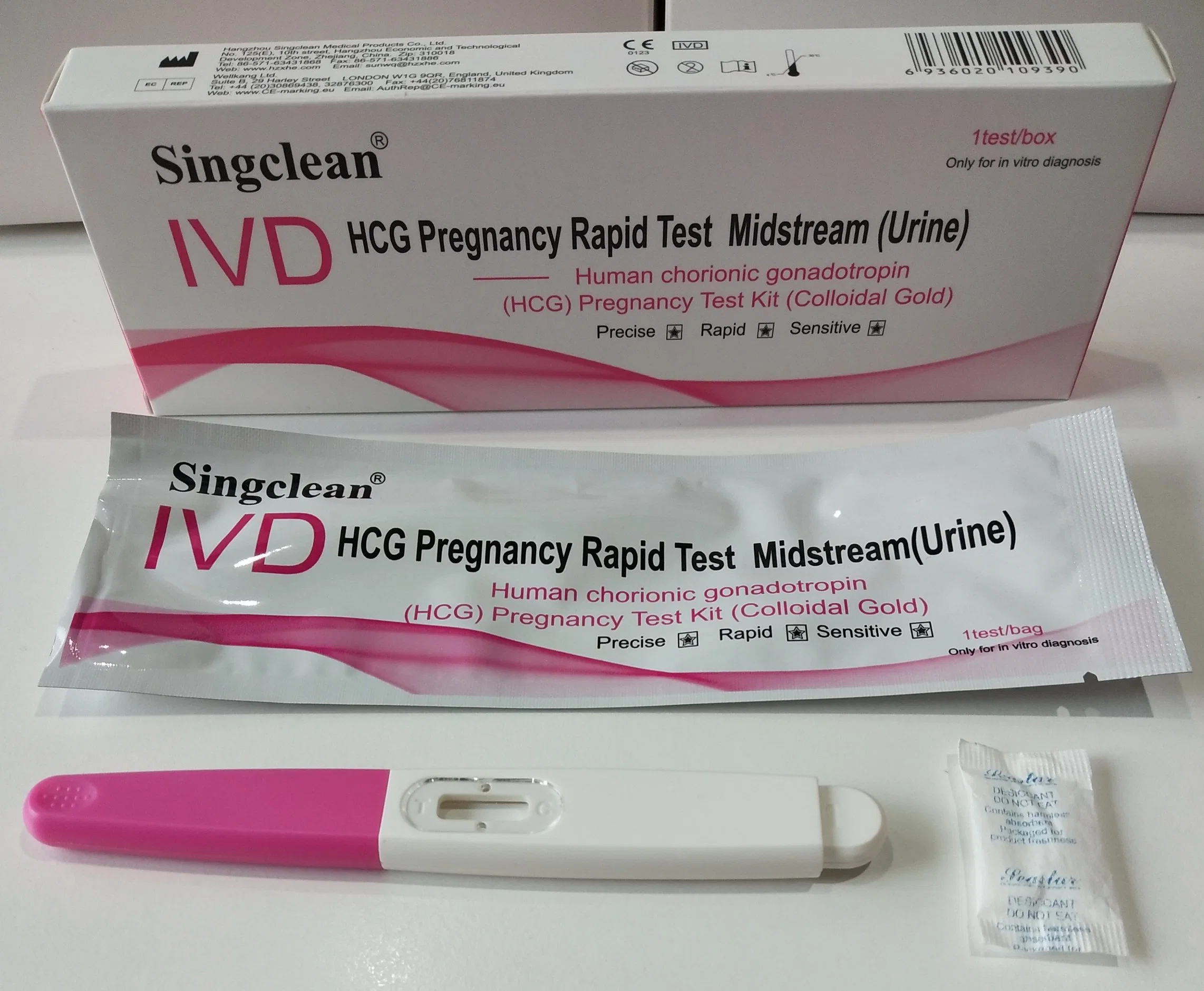 Factory Price Wholesale One Step HCG Midstream Pregnancy Test Midstream /Pen