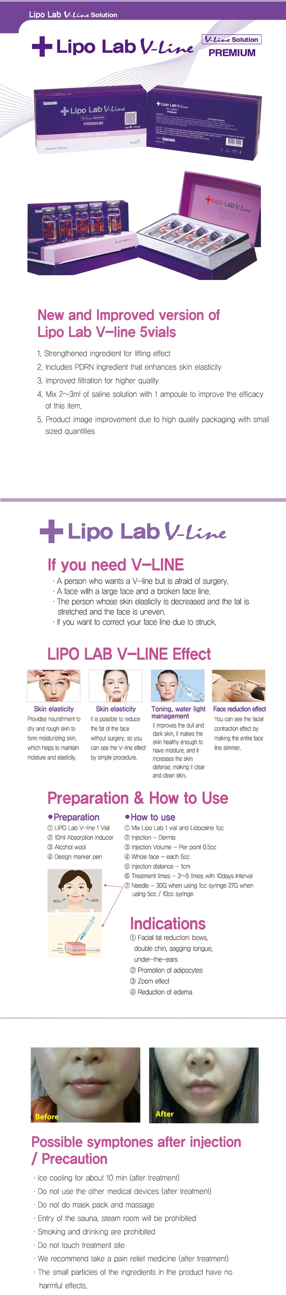 Fat Reduce Melting Lipolytic Lipotropic Lipolysis Liporase Removal Slimming Weight Loss Injection Lipolabvline
