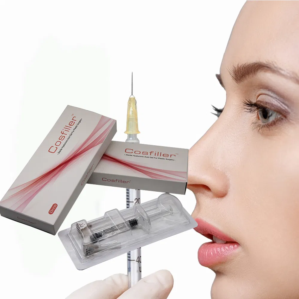 Fine/ Derm /Deep 1ml 2ml Cross Linked Ha Injectable Hyaluronic Acid Dermal Filler for Nose