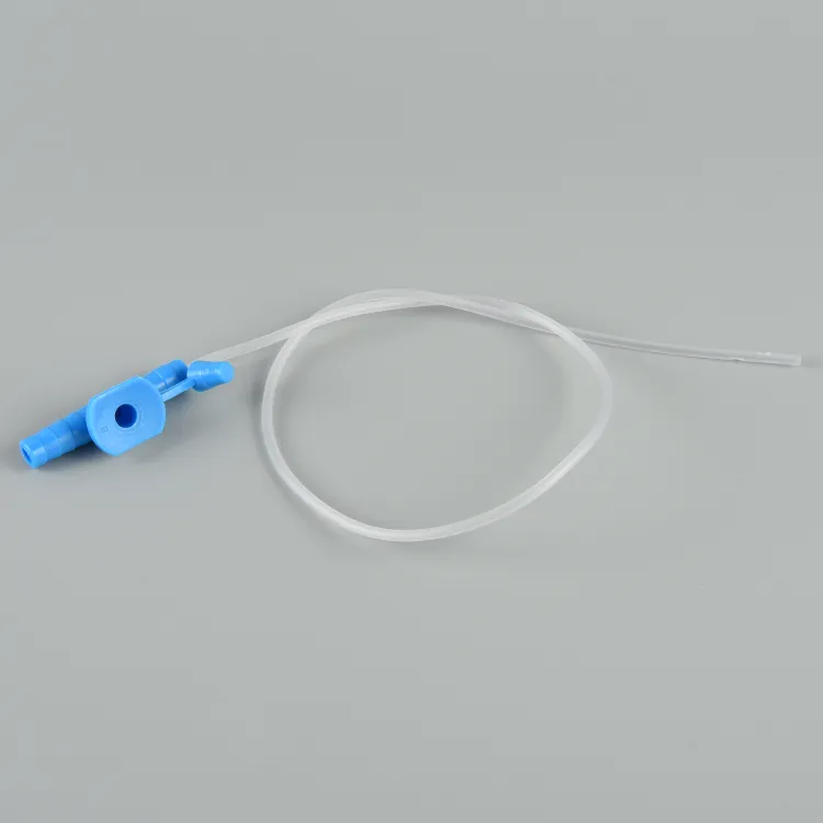 Fr6-Fr24 PVC Sterile Disposable Suction Catheter with Valve