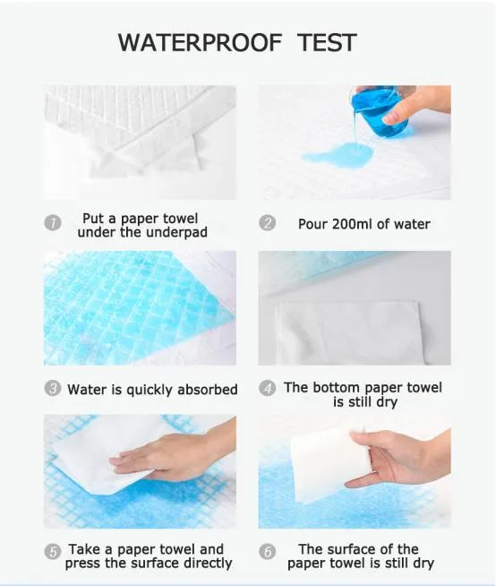 Free Sample Soft Breathable Dry Ultra-Thin Disposable Under Pad