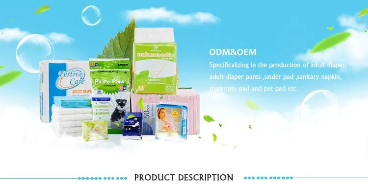 Free Sample Soft Breathable Dry Ultra-Thin Disposable Under Pad
