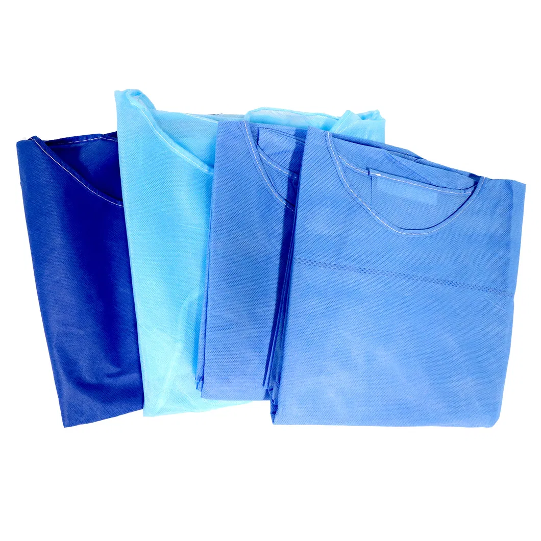 Full Back Disposable Non Woven Isolation Gown