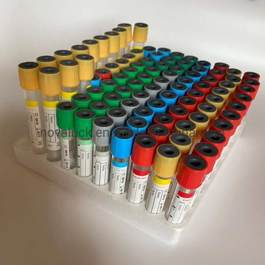 Heparin Lithium Vacuum Blood Collection Tube with Green Top