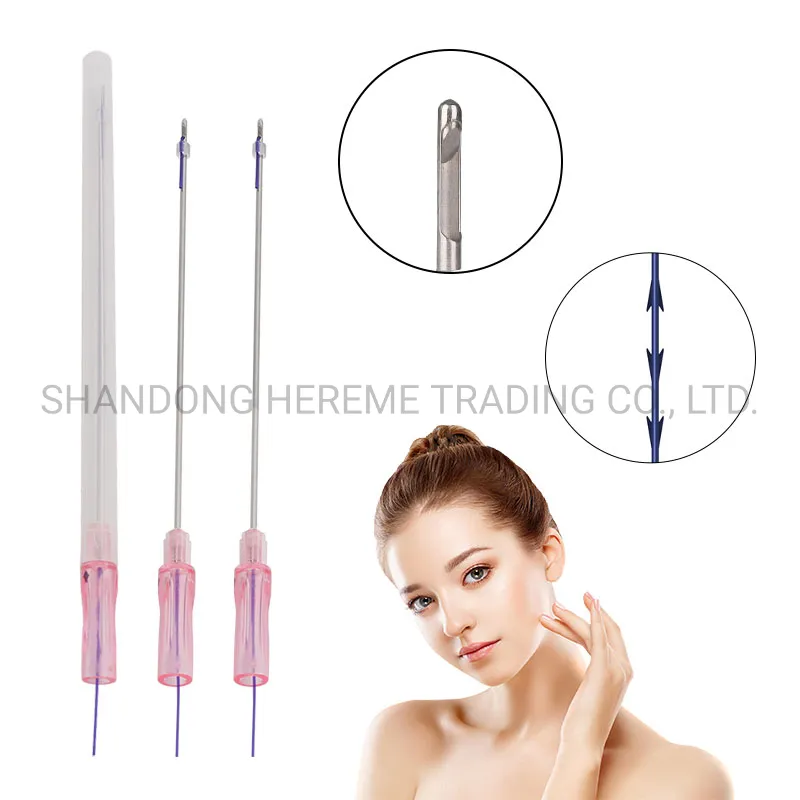 Heremefill Buy Sterile Pdo Face Lifting Thread with Cogs and Barbs