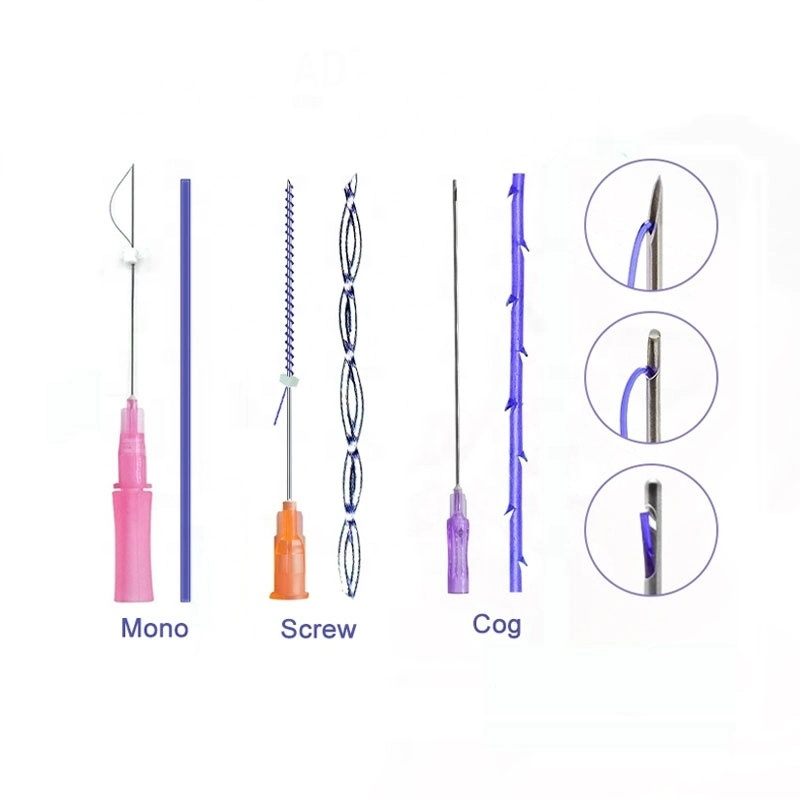 Heremefill Buy Sterile Pdo Face Lifting Thread with Cogs and Barbs