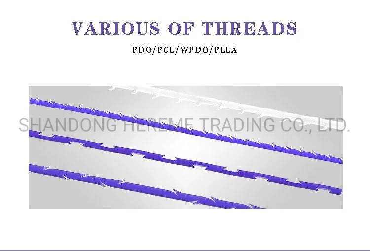 Heremefill Buy Sterile Pdo Face Lifting Thread with Cogs and Barbs