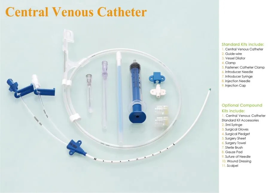 High Quality Single/Double/Triple Central Venous Catheter for Medical Use