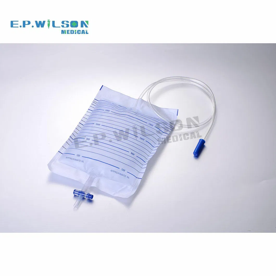 Hospital 2000ml Economic Urine Bag with Catheter