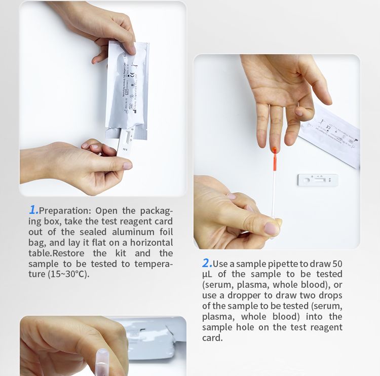 Hot Sale 20 Set/Box Antibody Igg Igm Rapid Test Kid Antibodies Detection Reagent Testing Kit Self Test