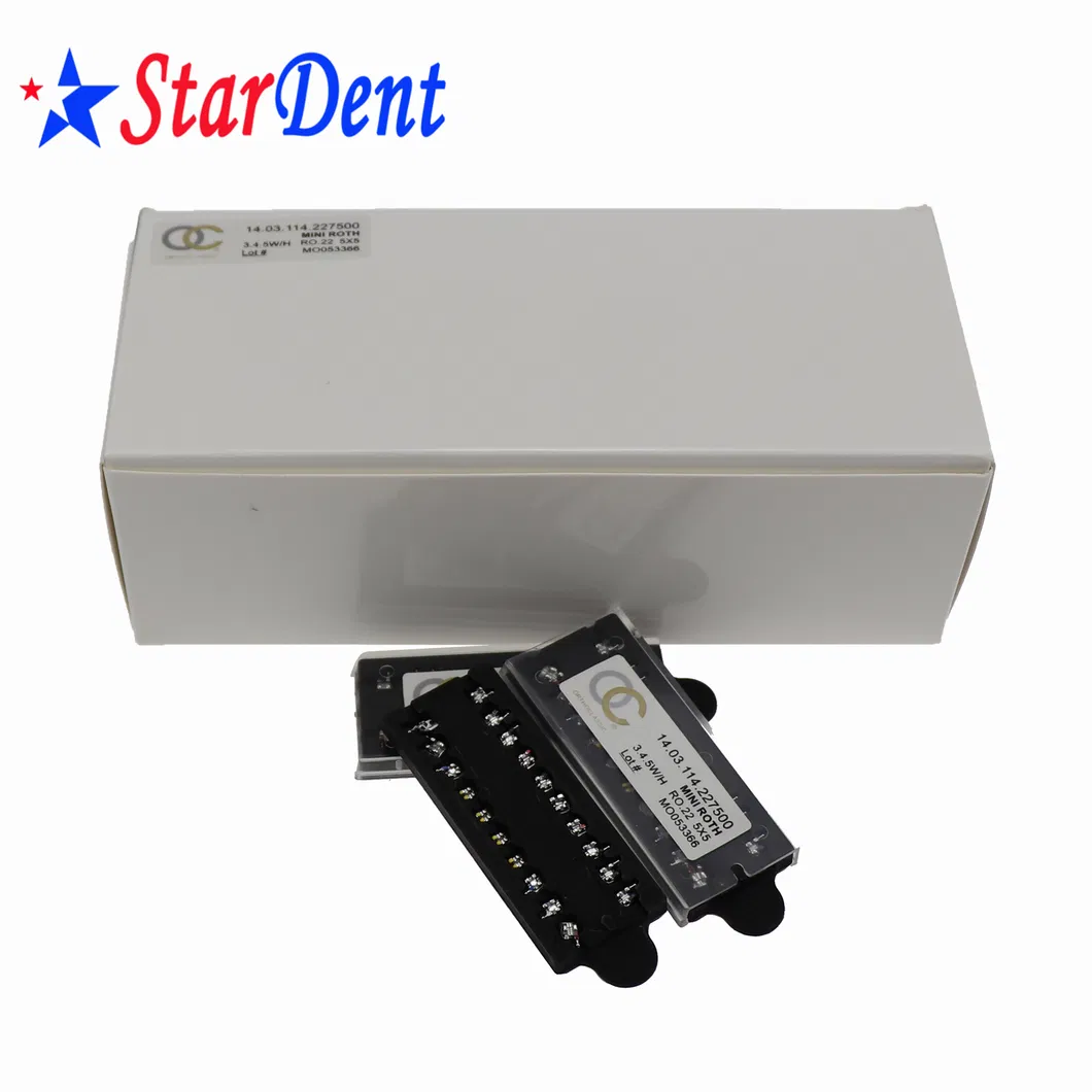 Hot Sale Dental Orthodontic Metal Brackets Mesh Momoblock Standard Mini Roth Mbt Edgewise