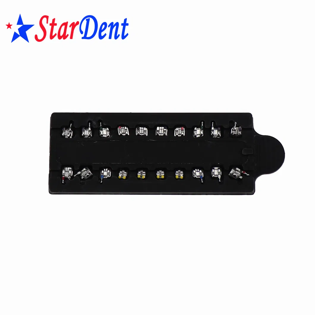 Hot Sale Dental Orthodontic Metal Brackets Mesh Momoblock Standard Mini Roth Mbt Edgewise