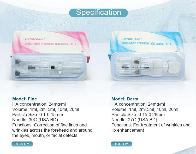 Hyaluronic Acid Dermal Fillers for Chin Area Sagging Jowls Injection Sodium Hyaluronate Gel