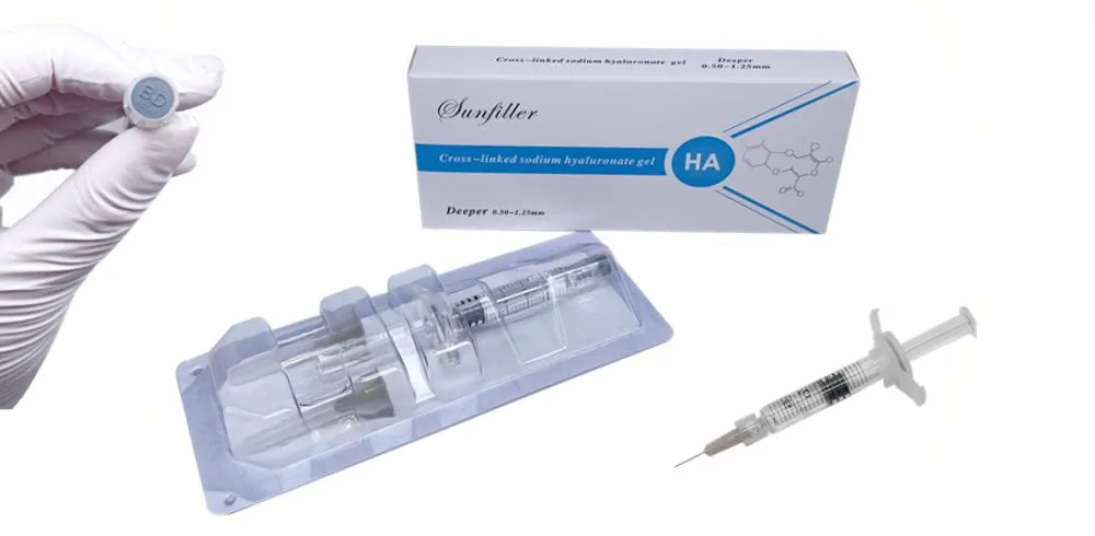 Hyaluronic Acid Facial Injectable 2ml Deeper Dermal Filler for Face Sharpe