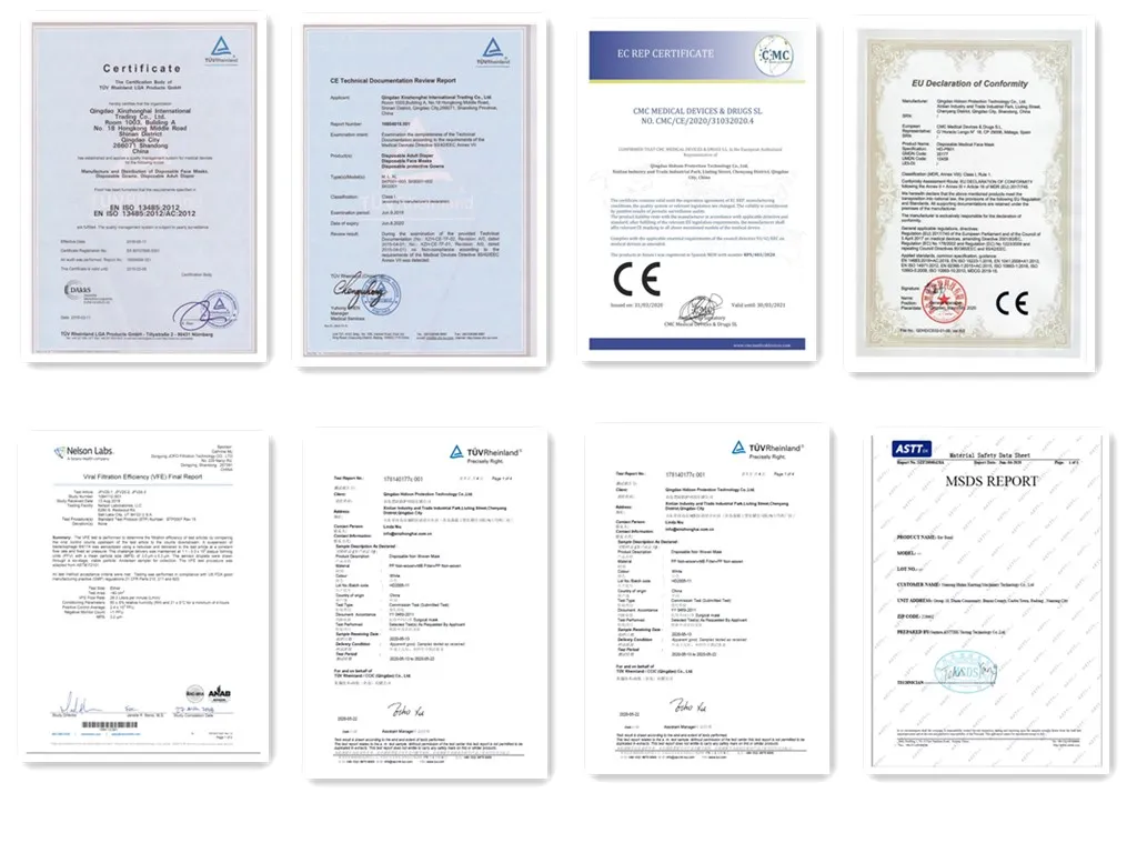 in Stock Earloop Disposable Non Woven 3 Ply Surgical Medical Face Mask