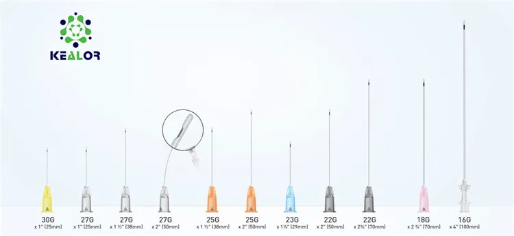 Injectable Blunt Tip Needle Micro Cannula 20g 21g 22g 23G 24G 25g 26g 27g 30g 32g 34G for Ha Filler