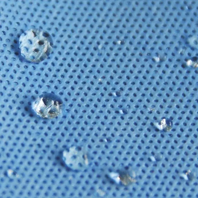 Knit Cuff Surgical Gown Isolation Gown Blue PP PE Disposable Sterile