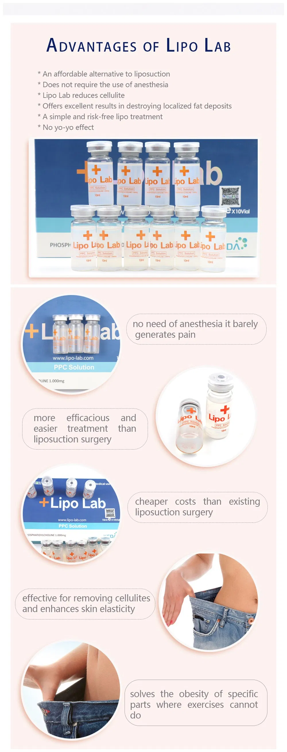 Korea Lipolab Lipo Lab Ppc Lipolytic Solution Fat Dissolve Body Slimming