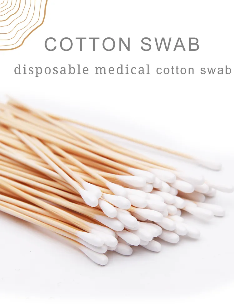 Lipstick Tint Long Medical Sterile Cotton Swabs