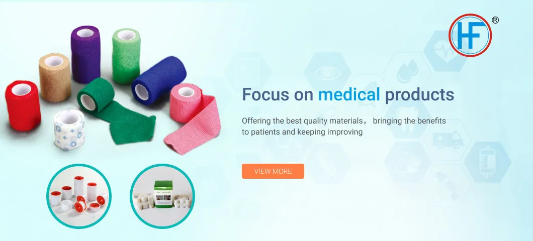 Mdr CE Approved Brand of Self-Adhesive Bandage for Humans or Animals Without Clip