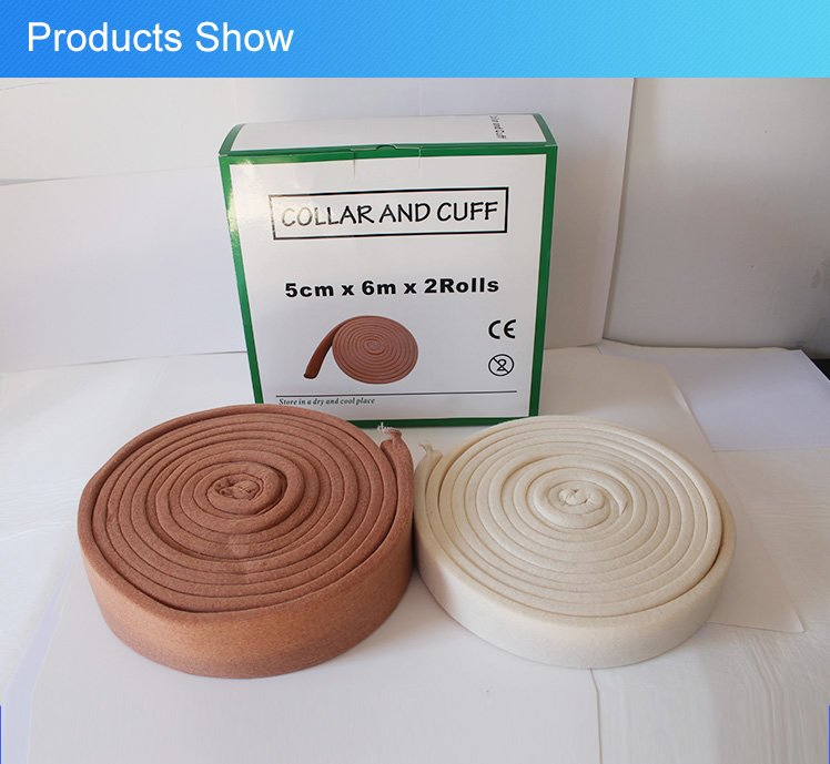 Mdr CE Approved Hf Z-1 Bandage Manufacturer Direct Sale Collar and Cuff Hot Sale White or Skin Color Arm Sling Bandage