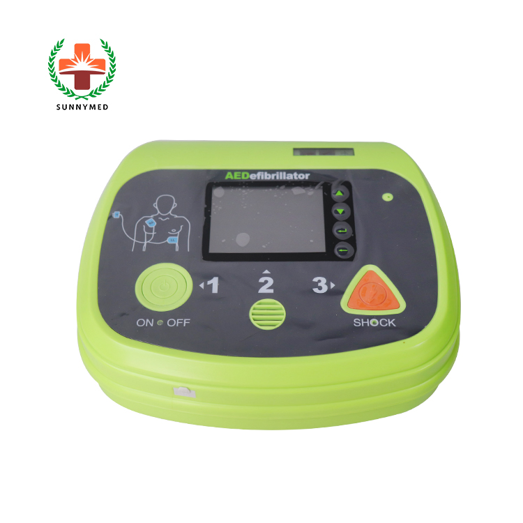 Medical Aed Sy-C025p Cardiology Defibrillator Machine with LCD Screen