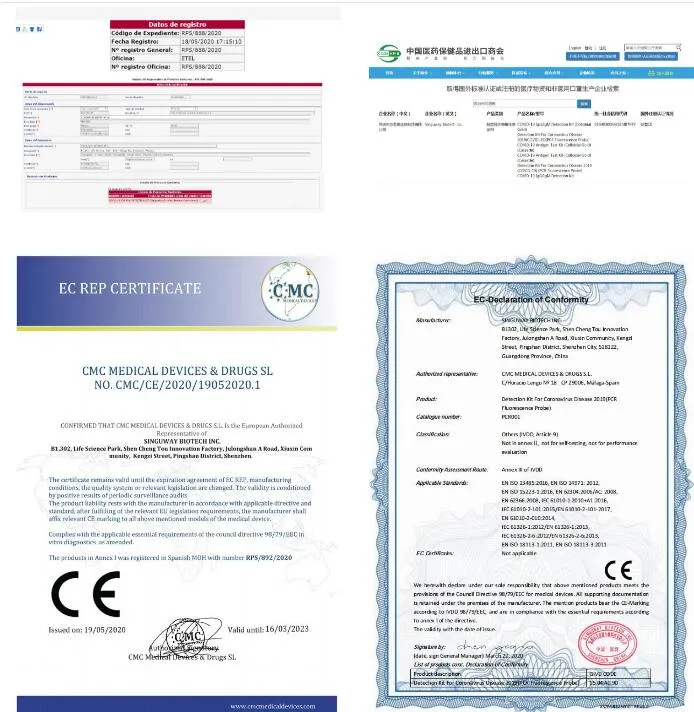 Medical Diagnostic Test Kit for DNA/Rna with Multiple Rt-PCR Fluorescence Probing