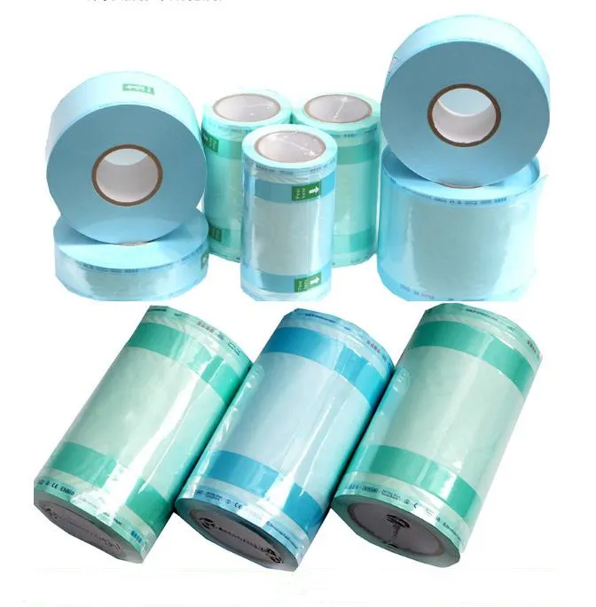 Medical Disposable Dental Sterilization Heat-Sealing Flat Pouch Rolls /Gusseted Reels