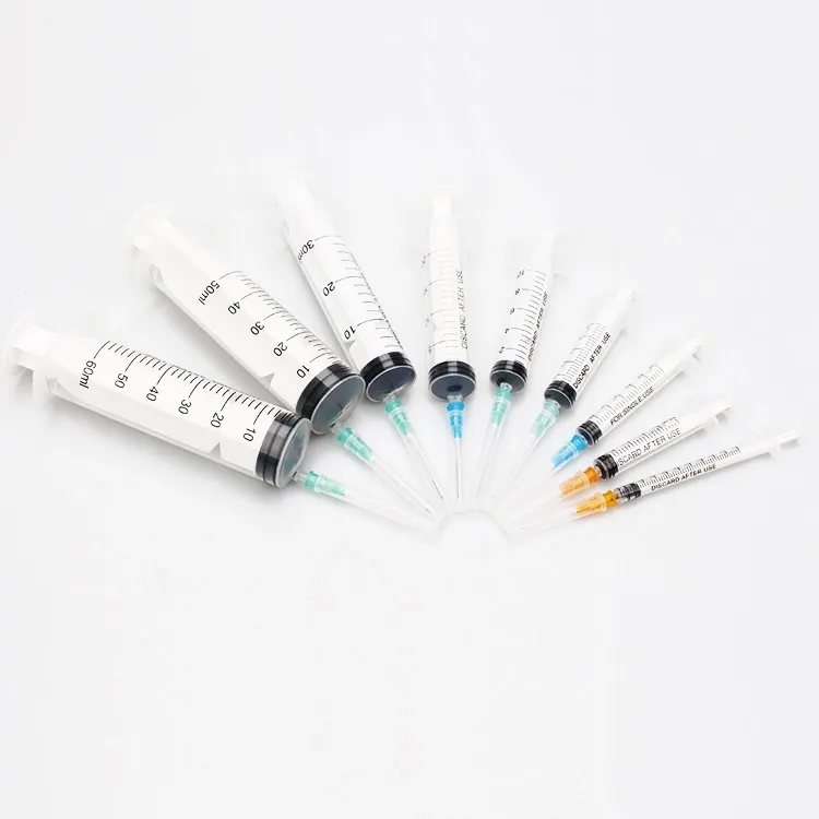 Medical Disposable Syringe with Needle for Human 1cc 5cc