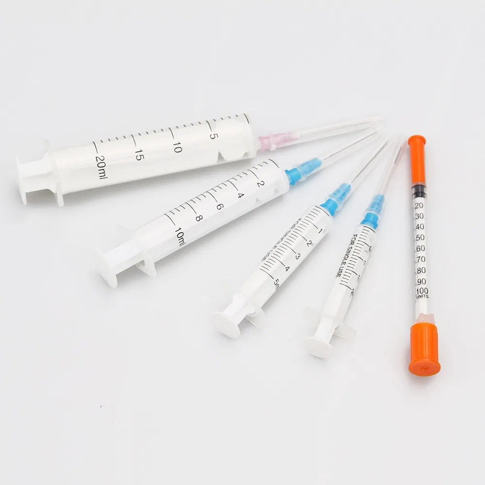 Medical Disposable Syringe with Needle for Human 1cc 5cc