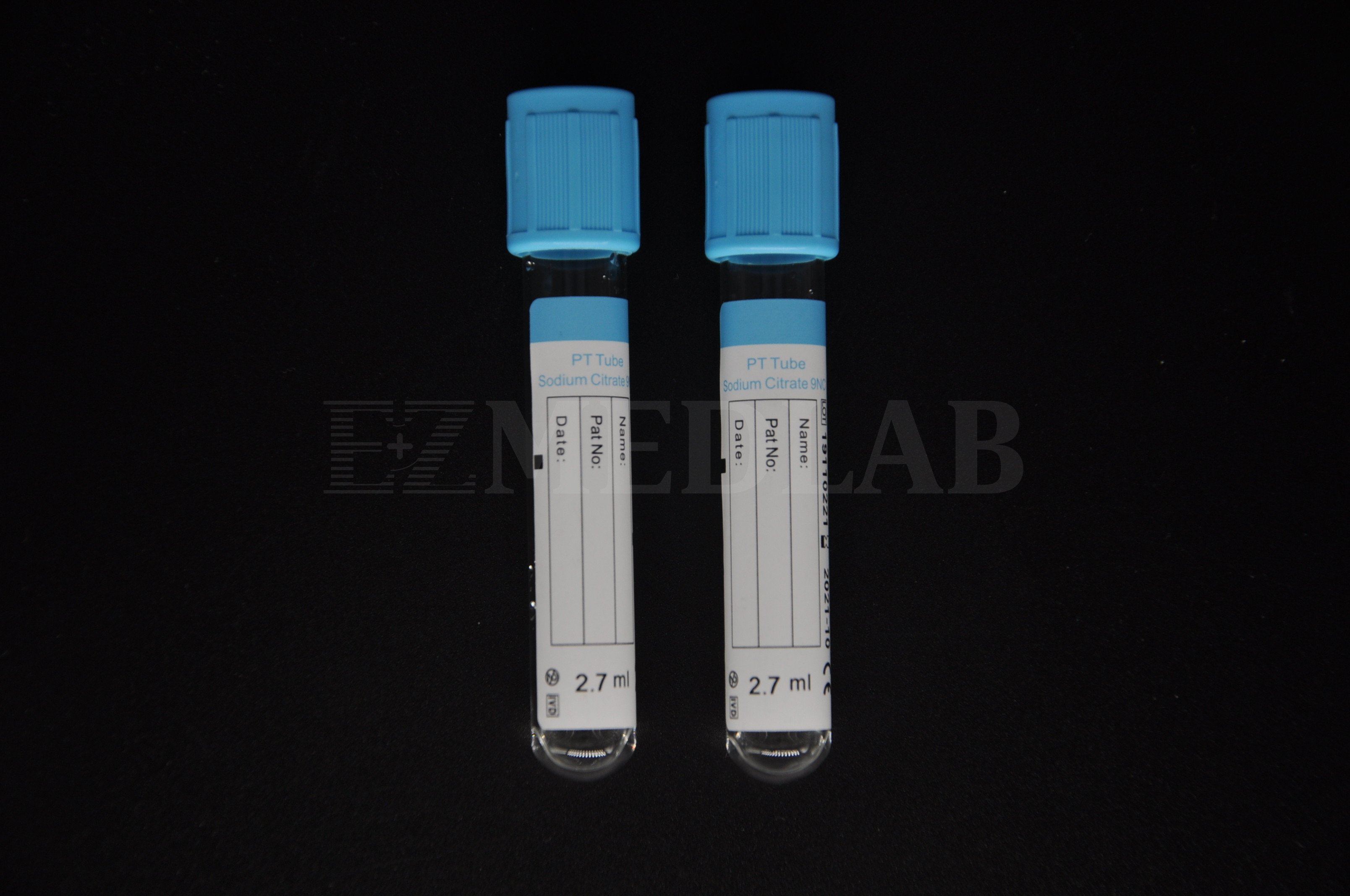 Medical Disposable Vacuum Blood Collection Pet Glass EDTA K2 K3 Tube Purple Cap
