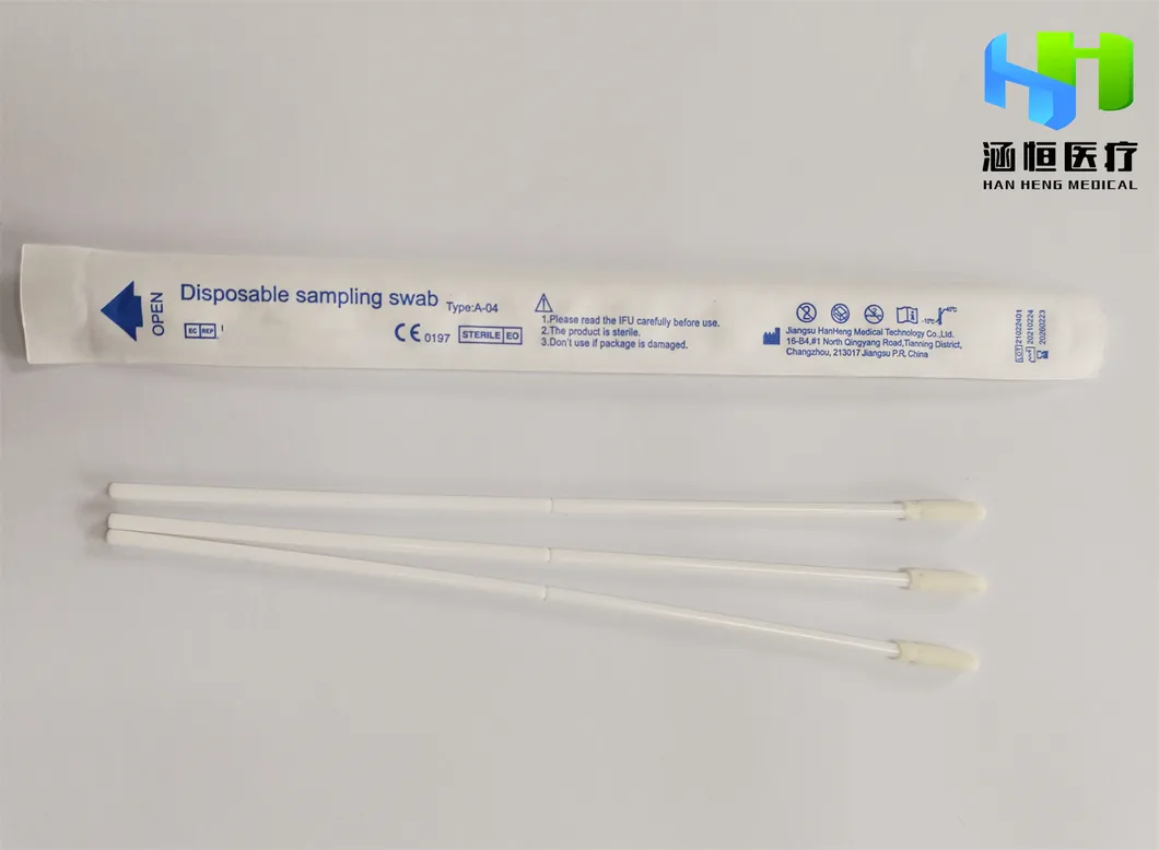 Medical Factory Disposable Lab Test Genetic Testing Sterile Home Oral Specimen Collection Sponge Swab Kit for Hospital