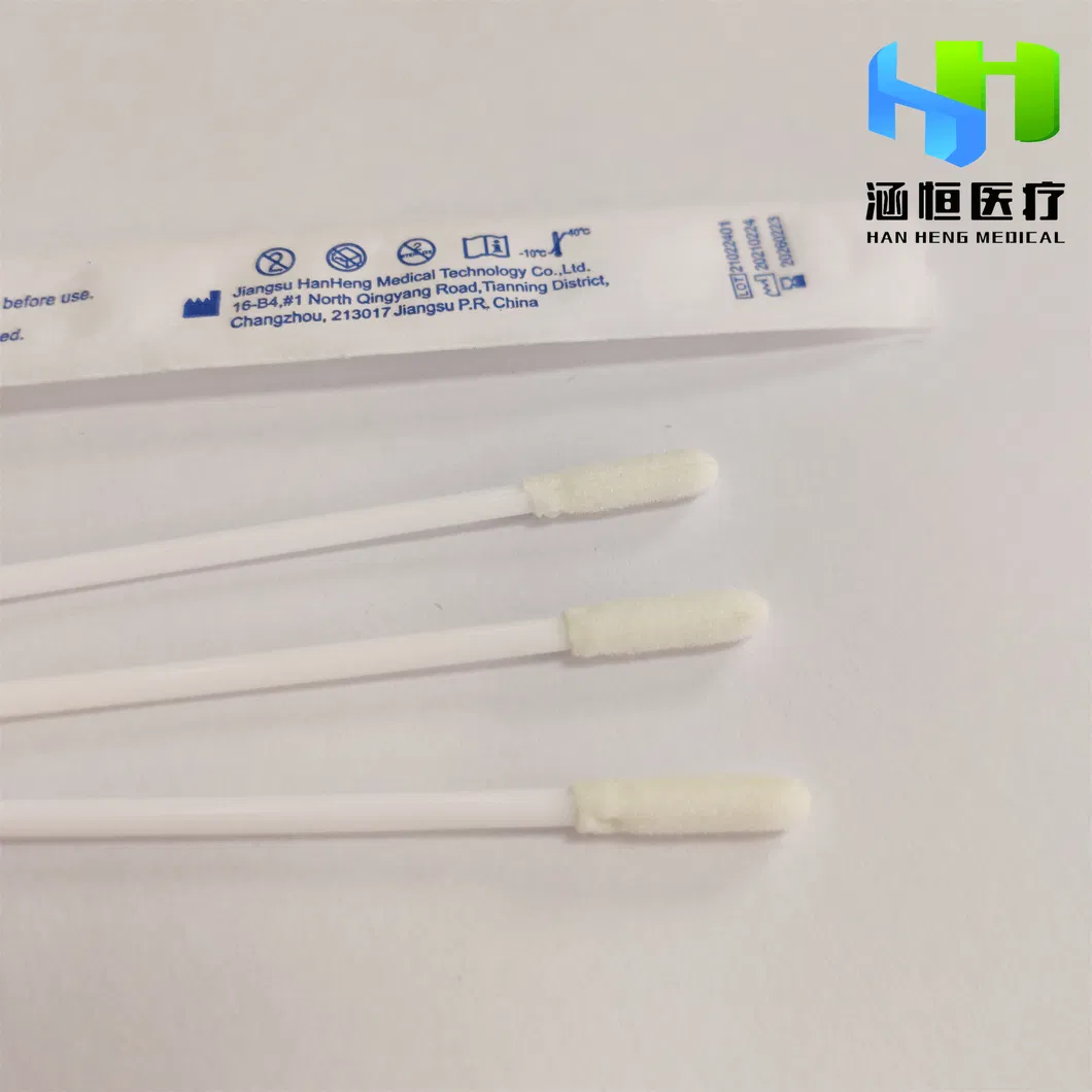 Medical Factory Disposable Lab Test Genetic Testing Sterile Home Oral Specimen Collection Sponge Swab Kit for Hospital