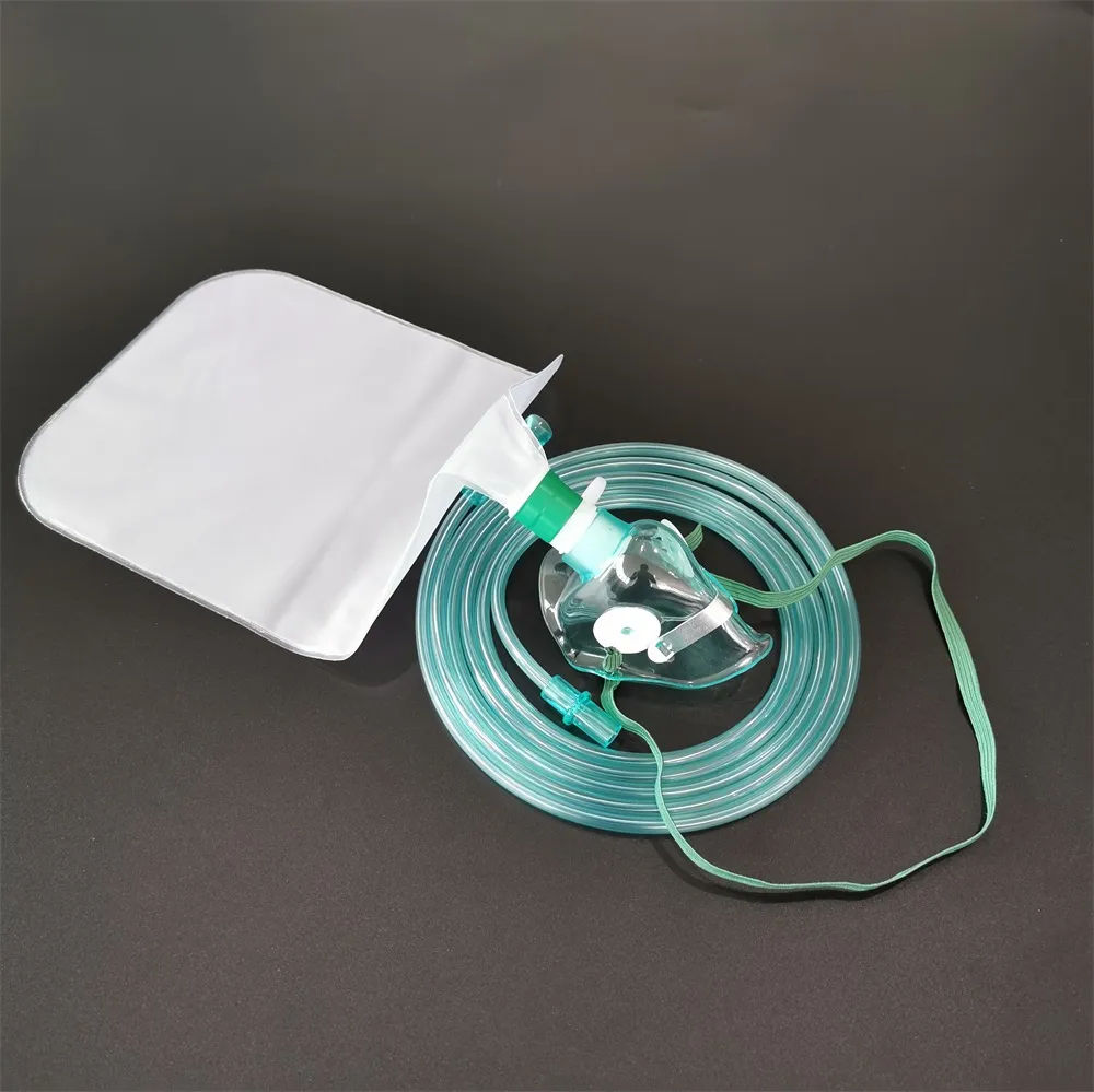 Medical One Use Non-Rebreathing Oxygen Face Mask with Reservoir Bag