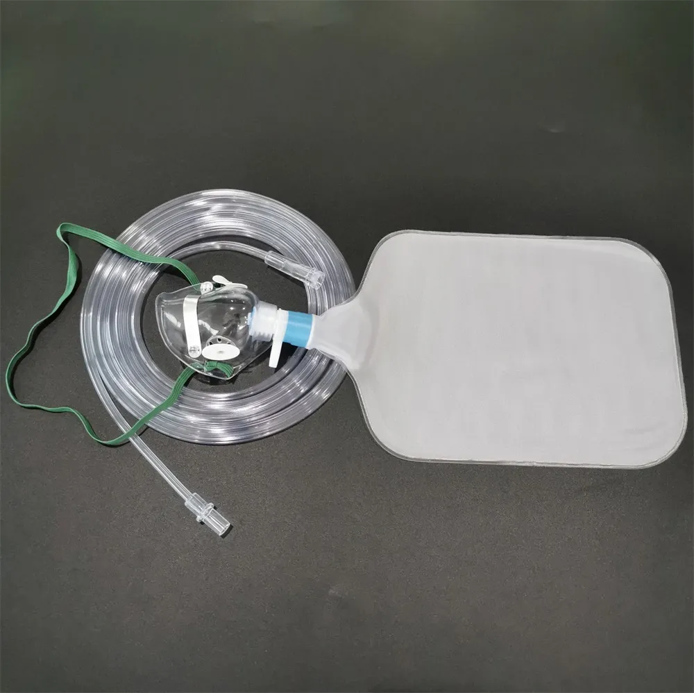 Medical One Use Non-Rebreathing Oxygen Face Mask with Reservoir Bag