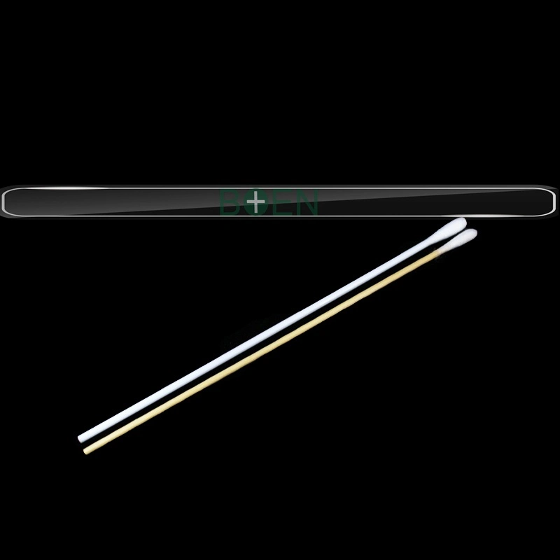 Medical Sterile Plastic Stick Polyester Cotton Swab Dacron Tip Swab 150mm Cotton Swab