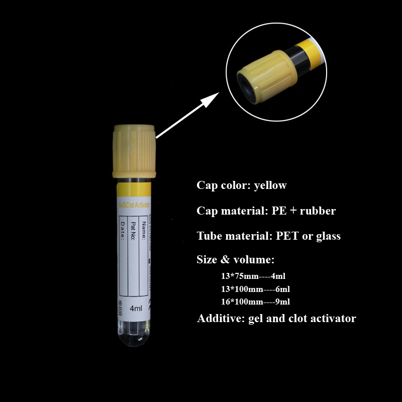 Medical Supply Sterile Blood Collection Tube Gel Tube with K2 /K3 Additive CE ISO