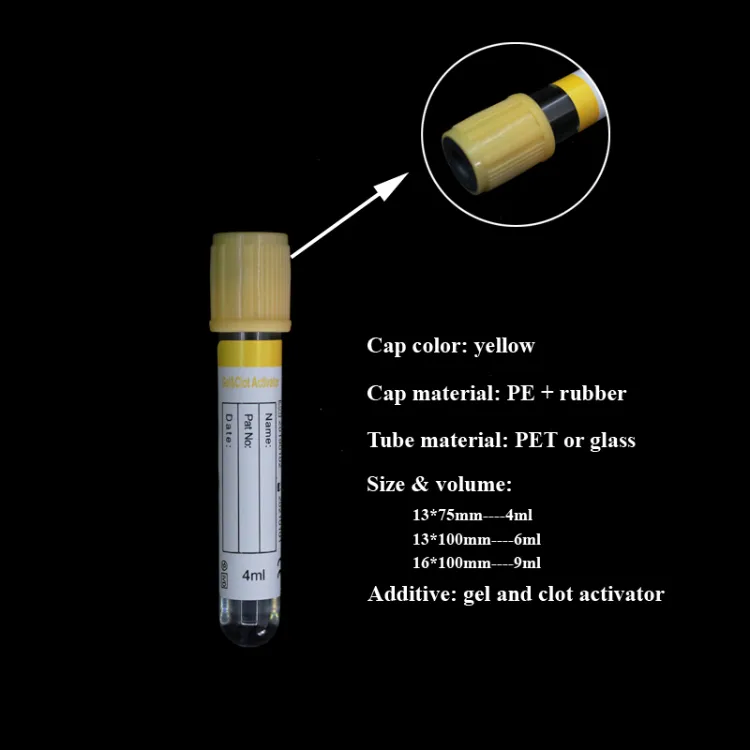 Medical Supply Sterile Blood Collection Tube Gel Tube with K2/K3 Additive CE ISO