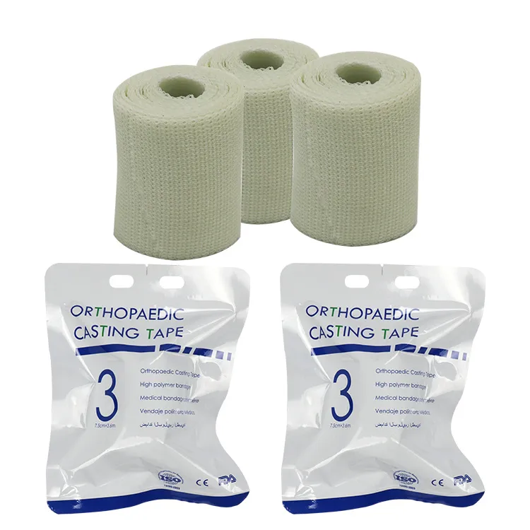Medical Wound Dressing Red (Blue) Line Elastic Crepe Bandage Medical ISO13485 Approved with OEM