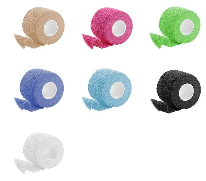 Medical Wound Dressing Red (Blue) Line Elastic Crepe Bandage Medical ISO13485 Approved with OEM