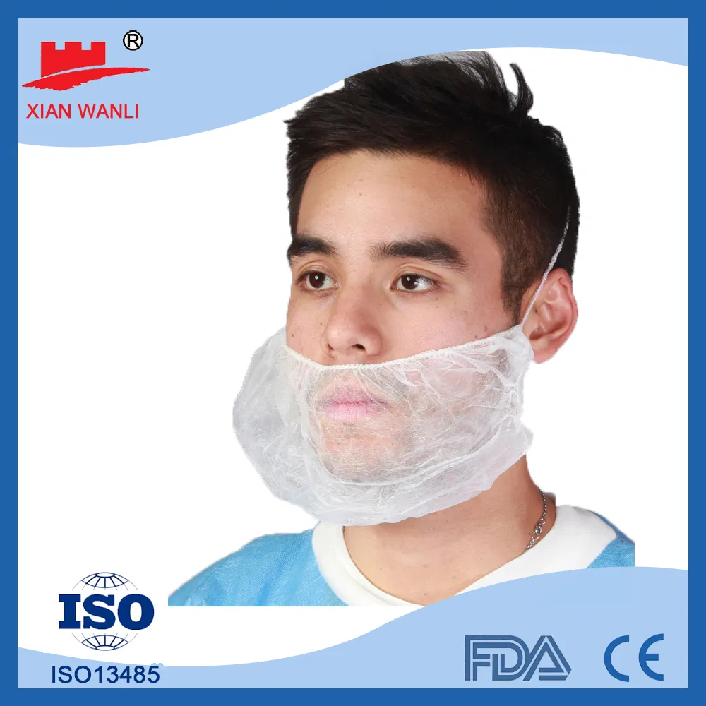 New Style Disposable PP Non Woven Beard Cover with Elastic