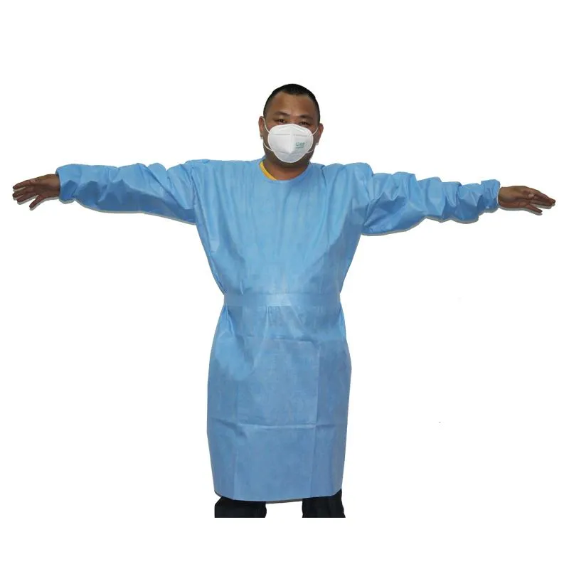 Non-Woven Protective Blue Doctors Scrub Suits Disposable