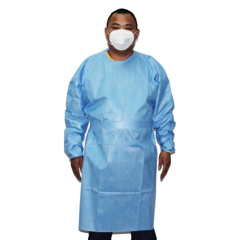Non-Woven Protective Blue Doctors Scrub Suits Disposable