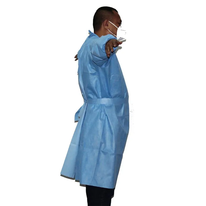 Non-Woven Protective Blue Doctors Scrub Suits Disposable