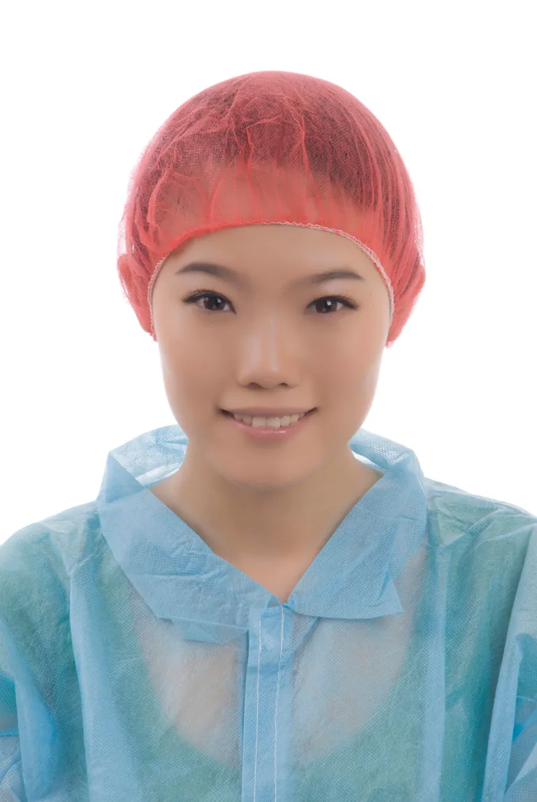 Nonwoven Hats Caps Bouffant Head Cover Hair Disposable Cap for Nurse