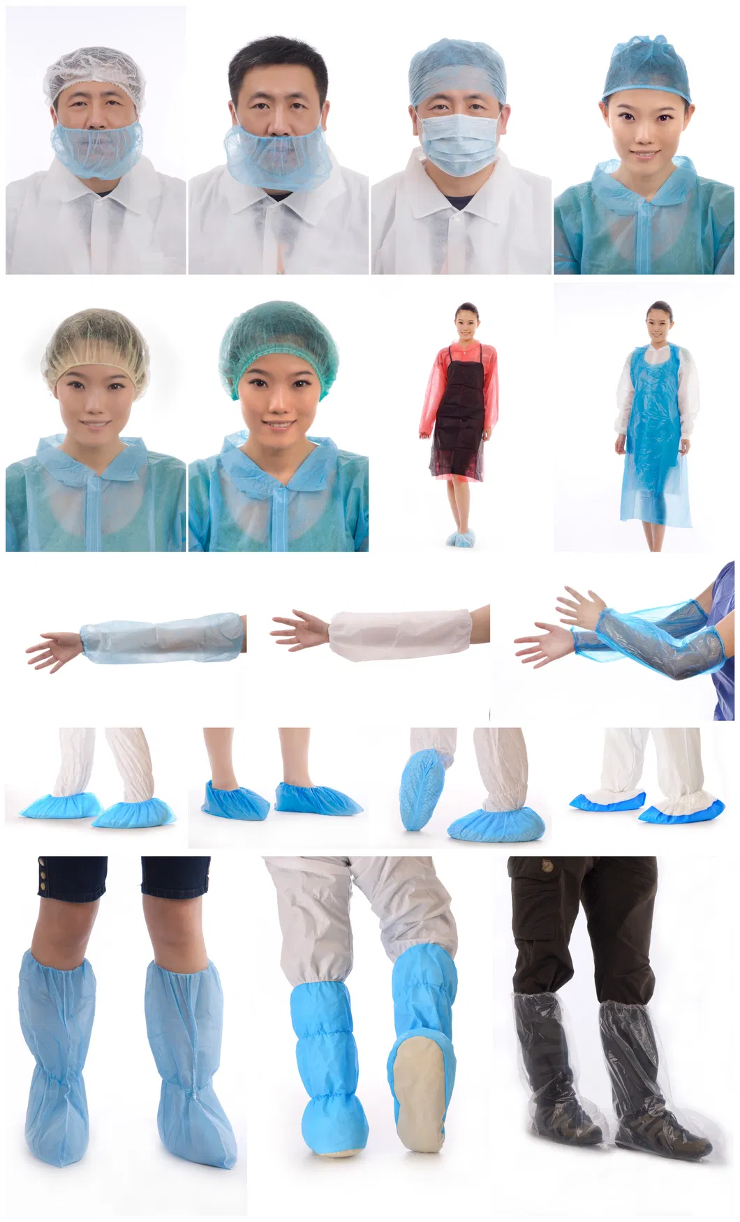 Nonwoven Hats Caps Bouffant Head Cover Hair Disposable Cap for Nurse