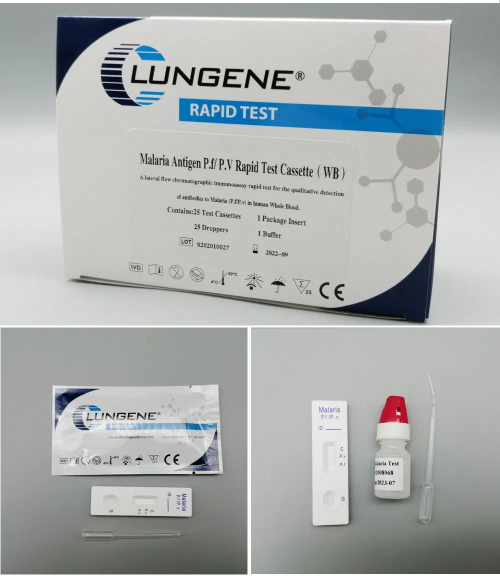 One Step Who Approved Malaria PF Rapid Diagnostic Test Kit
