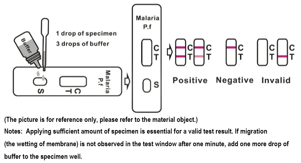 One Step Who Approved Malaria PF Rapid Diagnostic Test Kit